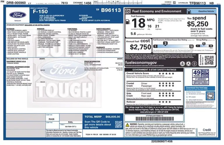 2026 Ford F-150 Tremor 4x4 SuperCrew 5-1/2 Box's photo