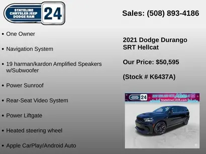 2021 Dodge Durango SRT Hellcat AWD photo 5