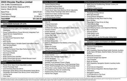 2025 Chrysler Pacifica Limited photo 2