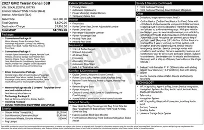 2027 GMC Terrain Denali AWD photo 2