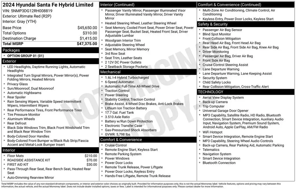 2024 Hyundai Santa Fe Hybrid Limited AWD's photo