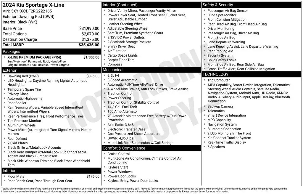 2024 Kia Sportage 2.5 X-Line AWD Auto's photo