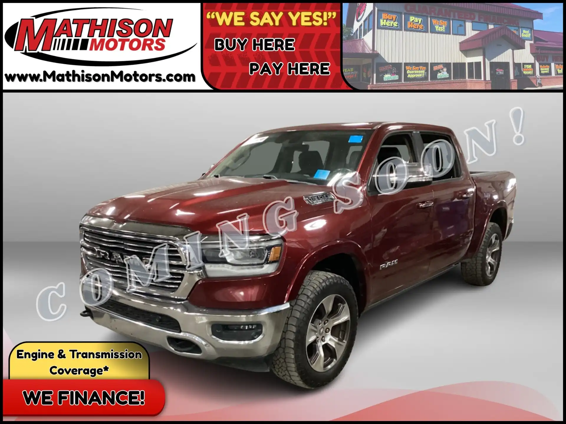 2019 RAM 1500 Laramie 4x4 Crew Cab 5'7's photo