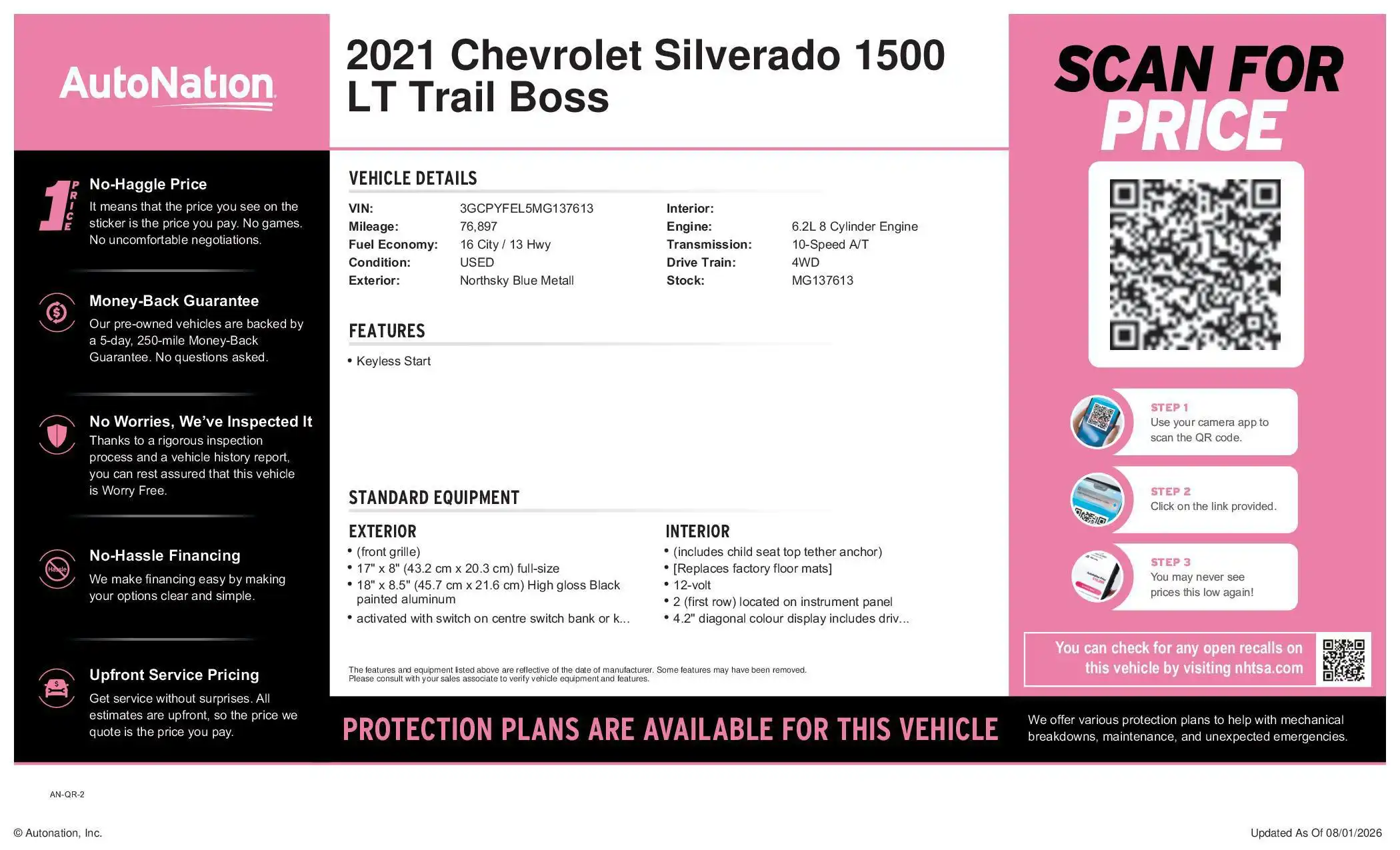 2021 Chevrolet Silverado 1500 LT Trail Boss 4WD Crew Cab Short Box's photo