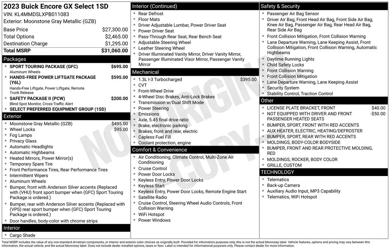 2023 Buick Encore GX Select photo 5