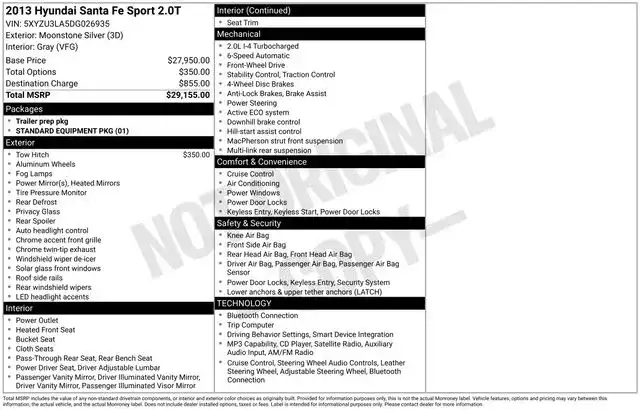 2013 Hyundai Santa Fe 2.0T Sport's photo