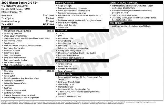 2009 Nissan Sentra 2.0's photo