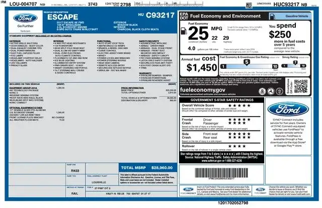 2017 Ford Escape SE's photo