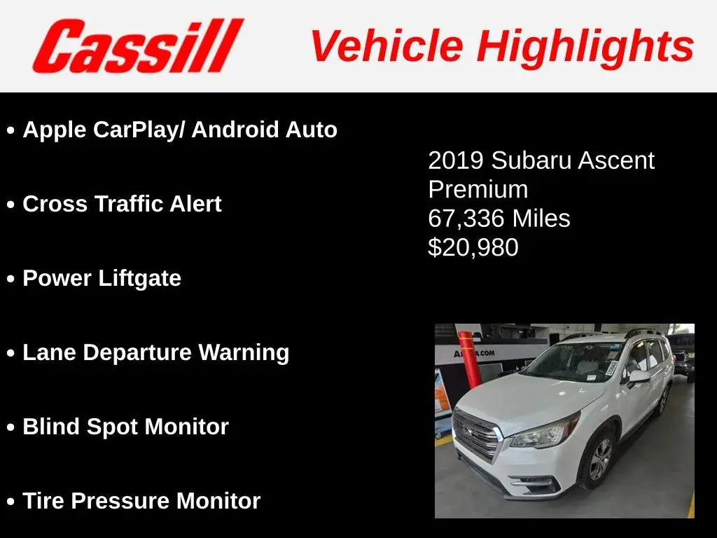 2019 Subaru Ascent Premium 7 Passenger photo 3