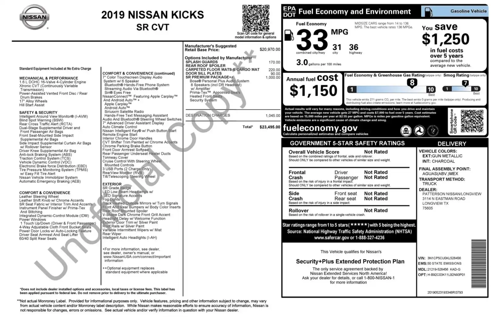 2019 Nissan Kicks 1.6 SR's photo