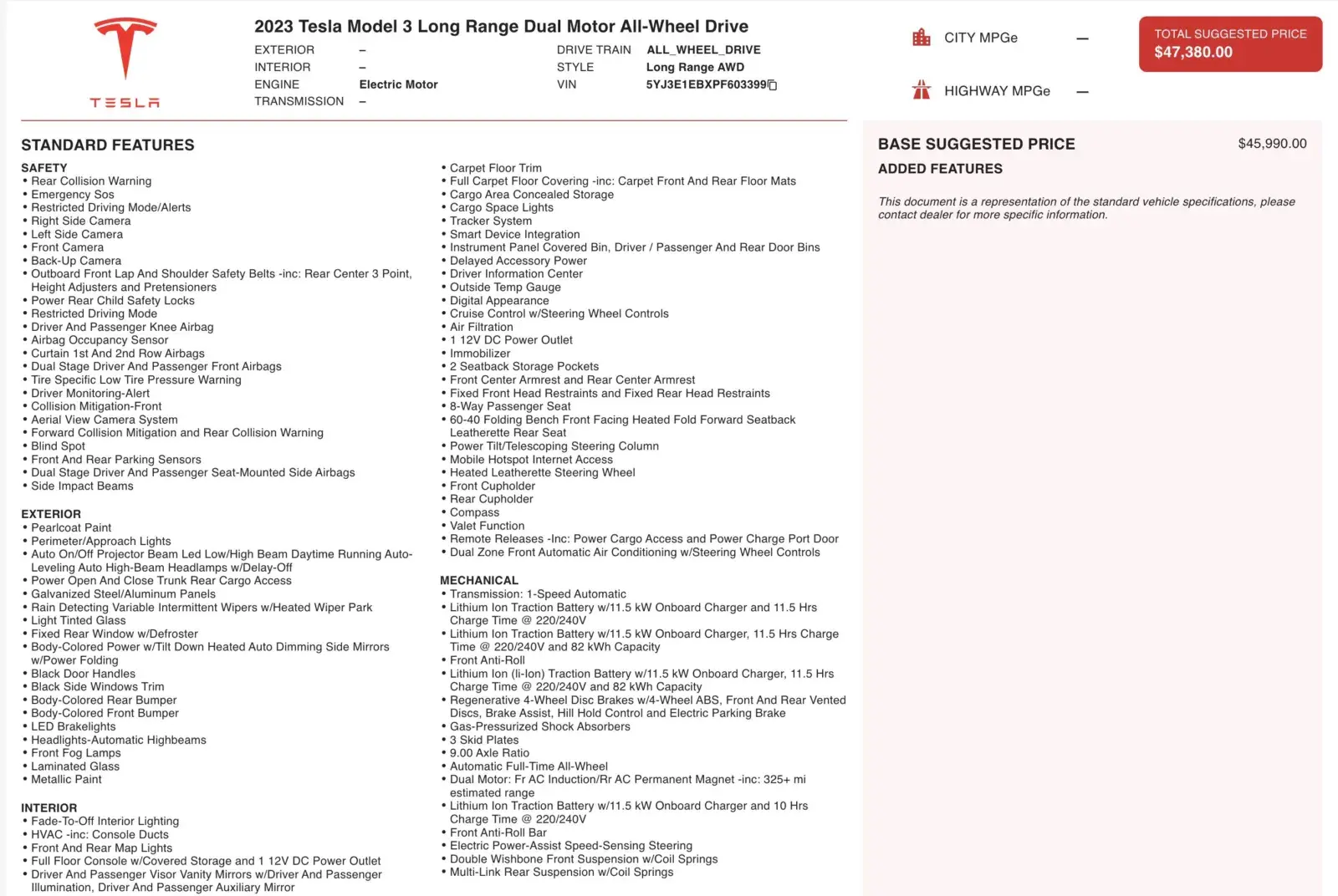 2023 Tesla Model 3 Long Range photo 5