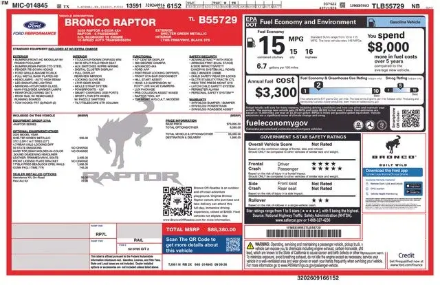 2026 Ford Bronco Raptor 4WD photo 4
