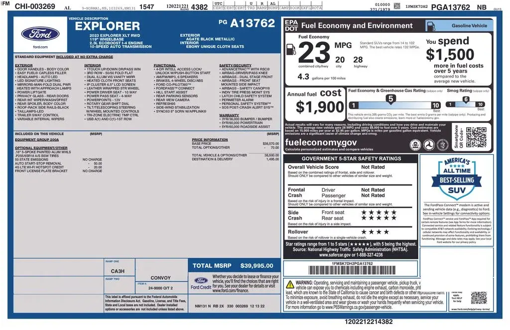 2023 Ford Explorer XLT RWD photo 5