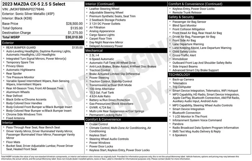 2023 Mazda CX-5 S Select Package Auto AWD's photo