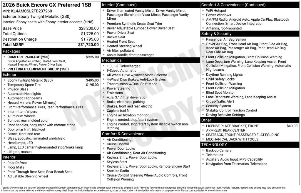 2026 Buick Encore GX Preferred AWD photo 5