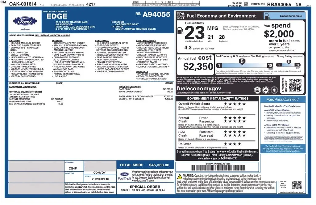 2024 Ford Edge Titanium AWD photo 5