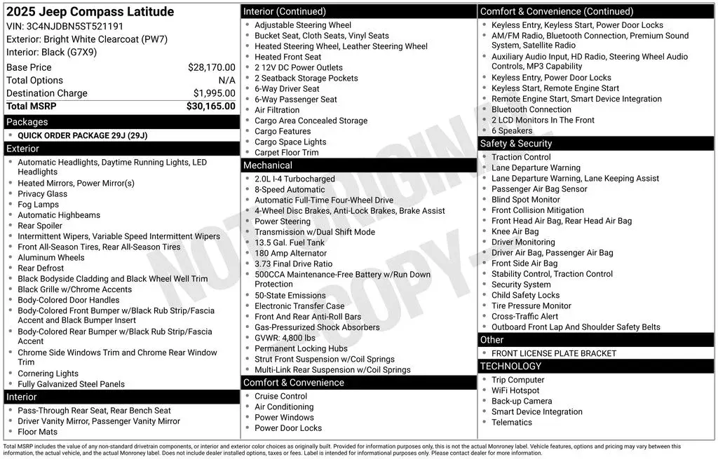 2025 Jeep Compass Latitude 4X4 photo 4