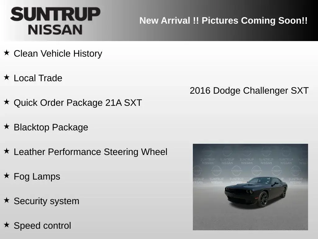 2016 Dodge Challenger SXT photo 5
