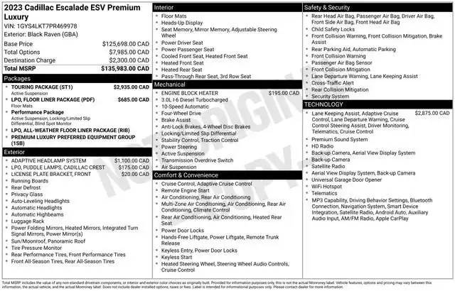 2023 Cadillac Escalade ESV Premium Luxury AWD's photo