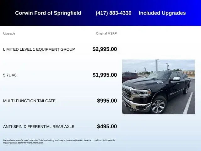 2020 RAM 1500 Limited 4x4 Crew Cab 5'7 photo 5
