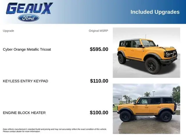 2021 Ford Bronco First Edition Advanced 4x4 photo 5