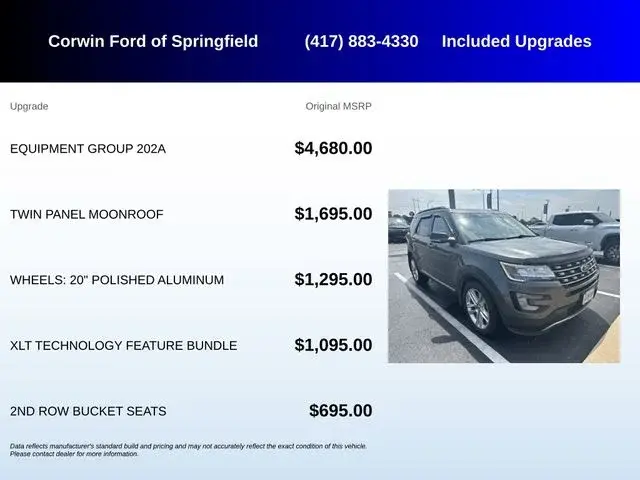 2017 Ford Explorer XLT 4WD photo 5