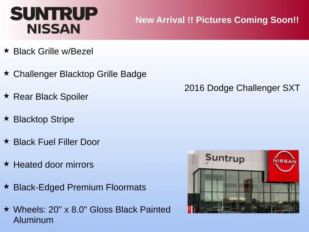 2016 Dodge Challenger SXT photo 3