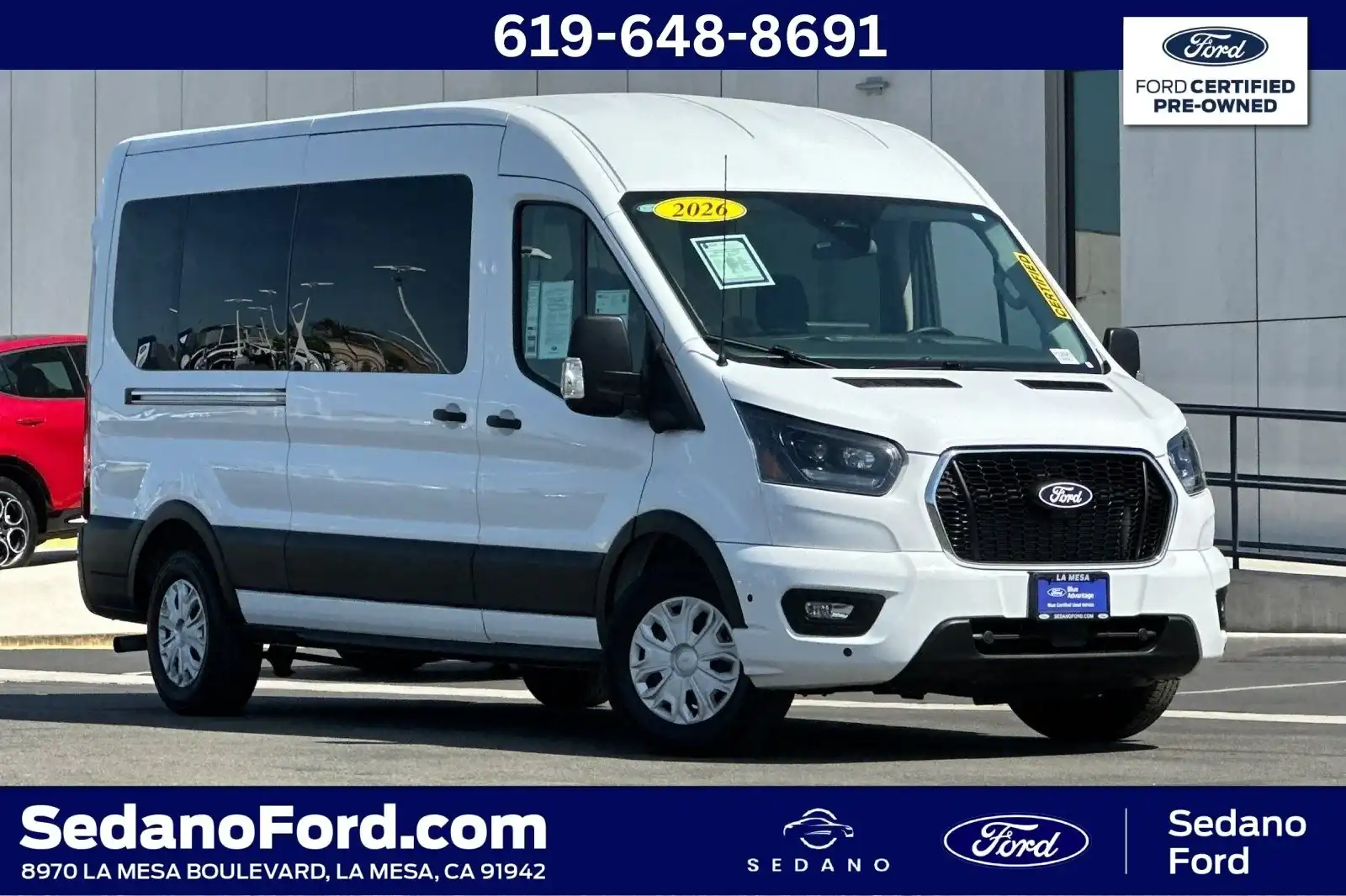 2026 Ford Transit 350 XLT Med Roof Sliding Pass. 148's photo