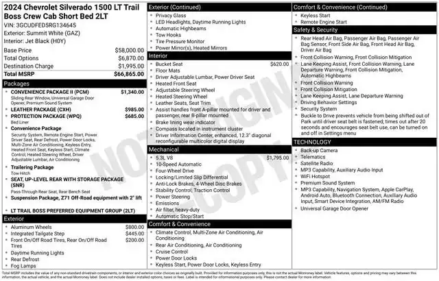 2024 Chevrolet Silverado 1500 LT Trail Boss 4WD Crew Cab Short Box's photo