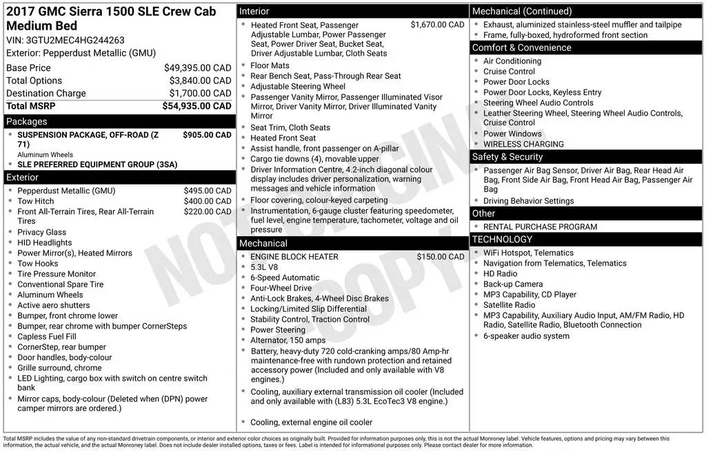2017 GMC Sierra 4WD Crew Cab Standard Box SLE photo 4