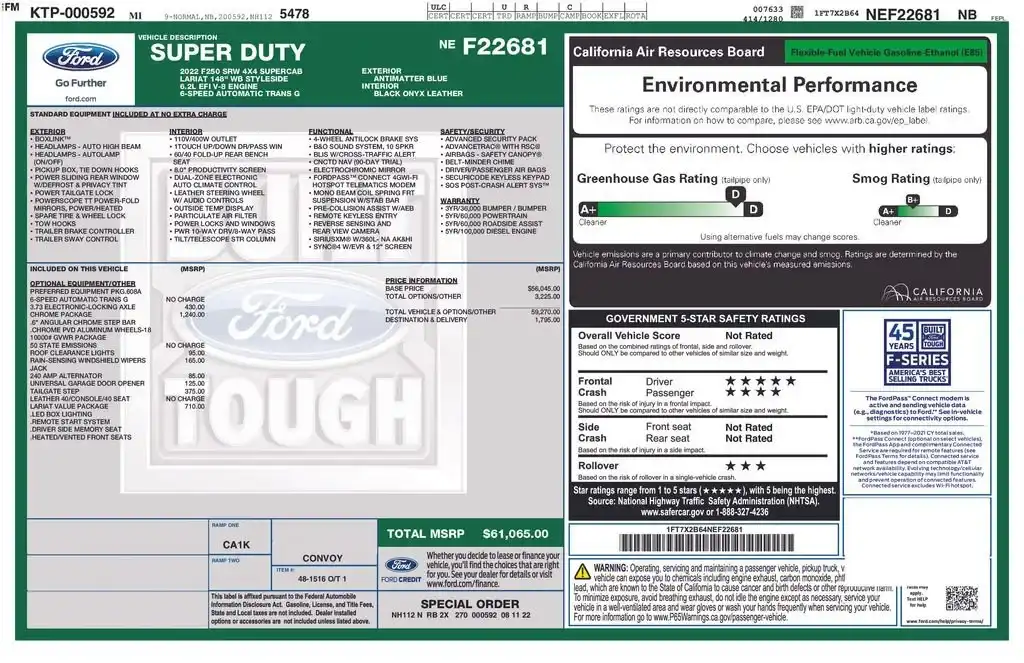 2022 Ford F-250 XL 4x4 SuperCab 8' Box's photo