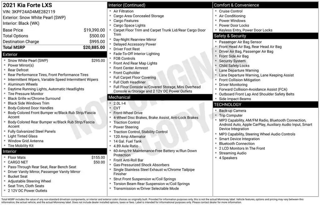 2021 Kia Forte LXS Auto's photo