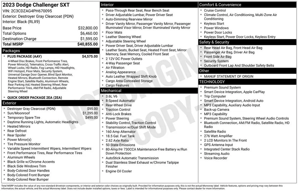 2023 Dodge Challenger SXT Auto photo 5