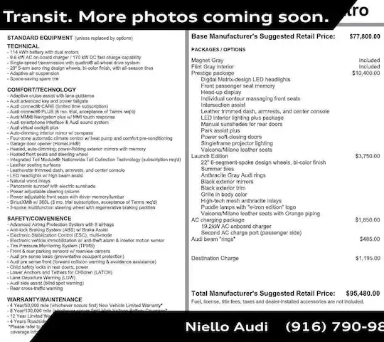 2024 Audi Q8 Sportback e-tron 114 kWh Prestige quattro 55's photo
