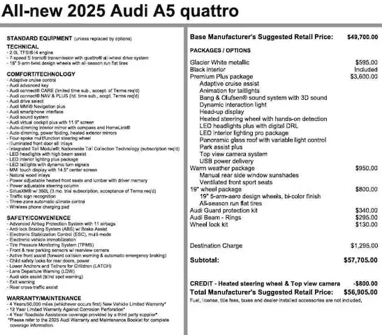 2025 Audi A5 Premium Plus quattro S tronic's photo