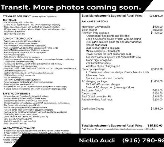 2024 Audi Q8 e-tron 114 kWh Premium Plus quattro 55's photo