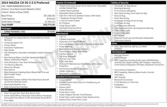 2024 Mazda CX-50 2.5 Preferred S's photo