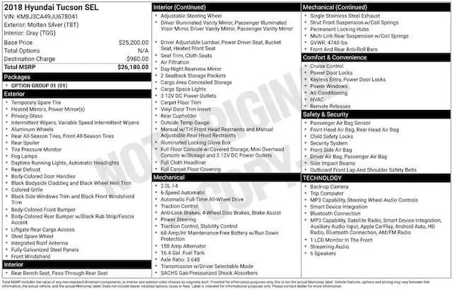 2018 Hyundai Tucson SEL AWD's photo