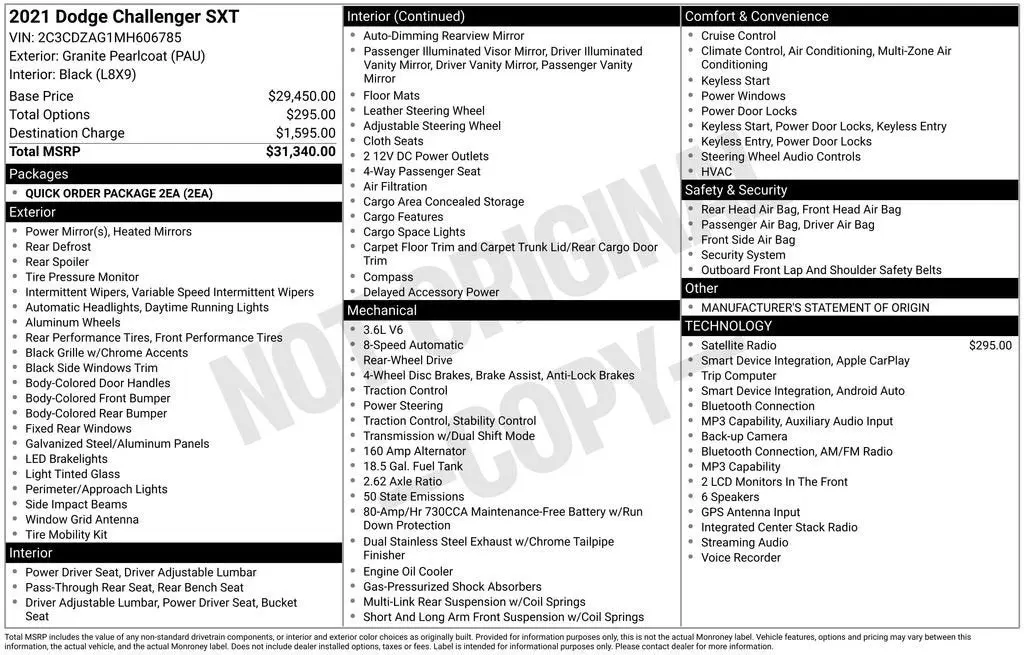 2021 Dodge Challenger SXT Auto photo 4