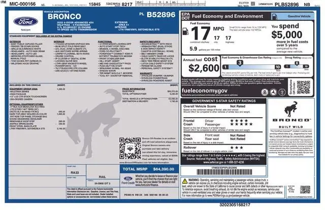 2023 Ford Bronco Wildtrak 4WD photo 1