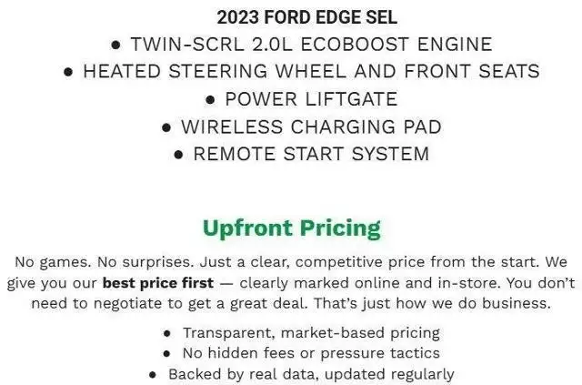 2023 Ford Edge SEL AWD's photo