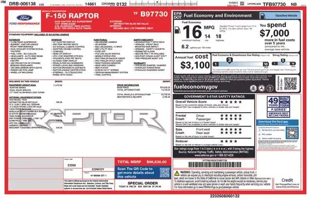 2026 Ford F-150 Raptor 4WD SuperCrew 5-1/2' Box's photo