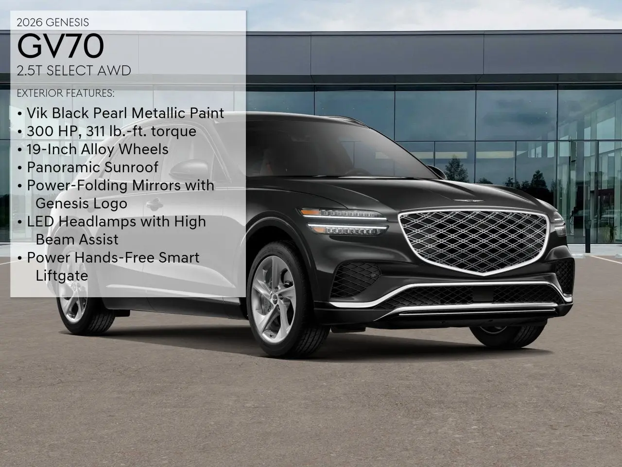2026 Genesis GV70 2.5T Select AWD photo 3