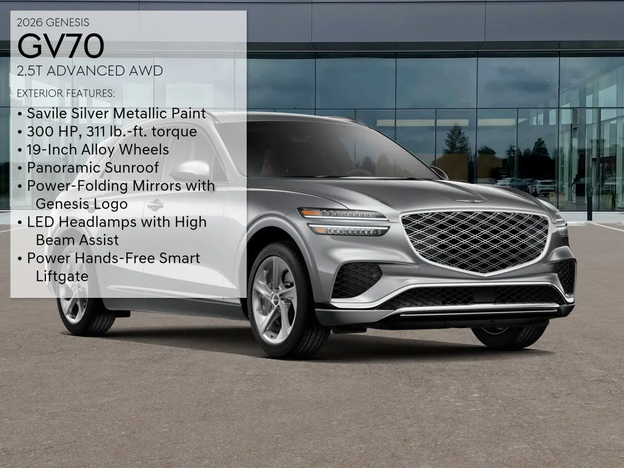 2026 Genesis GV70 2.5T Advanced AWD photo 3