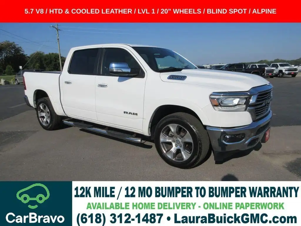 2021 RAM 1500 Laramie 4WD Crew Cab 5'7's photo