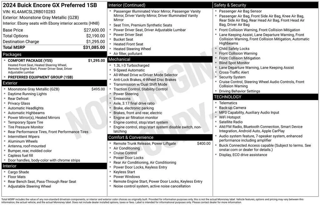 2024 Buick Encore GX Preferred AWD photo 4