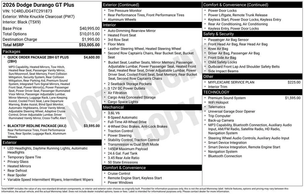 2026 Dodge Durango GT Plus AWD photo 4