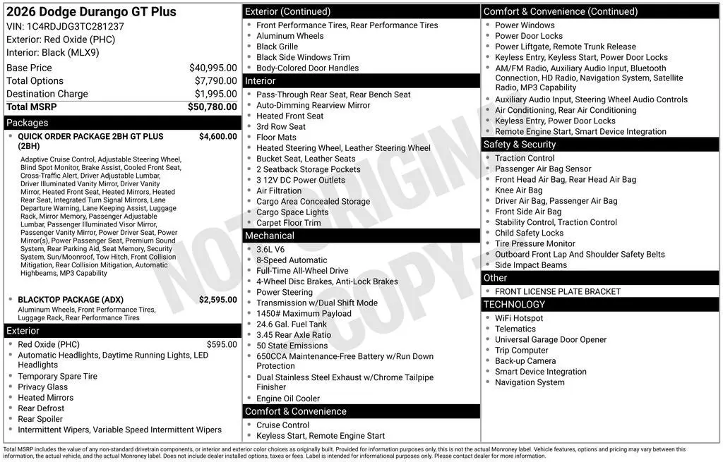 2026 Dodge Durango GT Plus AWD photo 4