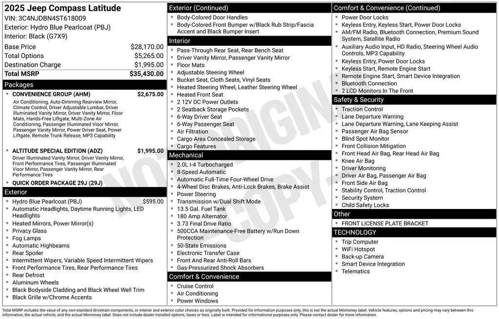 2025 Jeep Compass Latitude 4X4 photo 4
