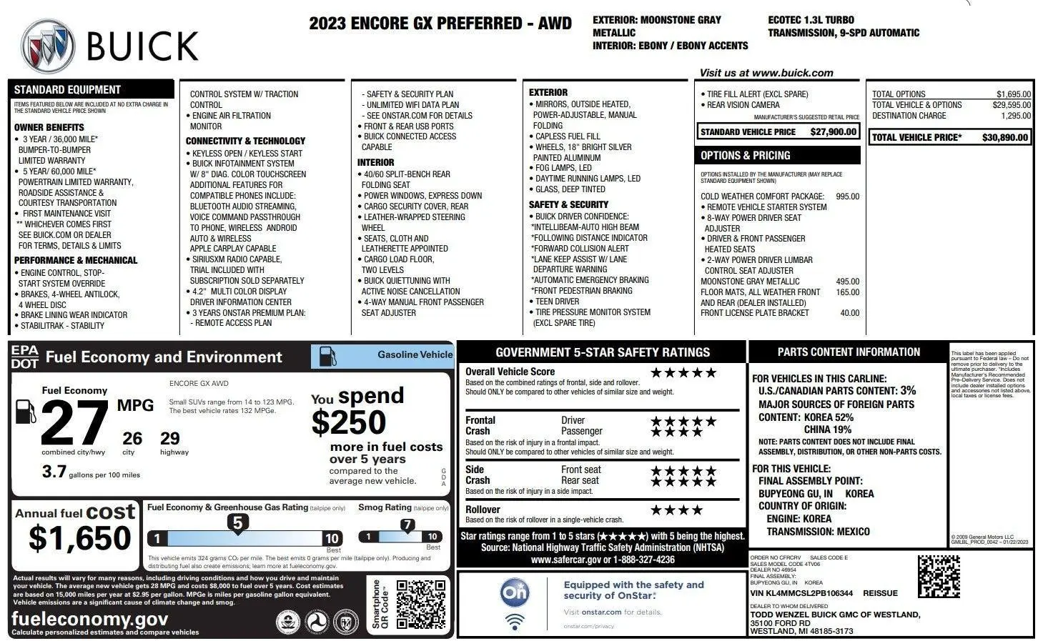 2023 Buick Encore GX Preferred AWD photo 3